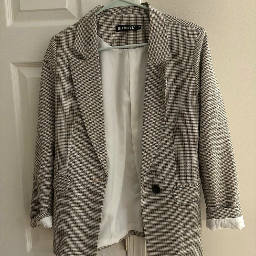 Plaid Blazer